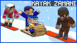 ŞEHİRDEKİ HERKES KAYAK MERKEZİNE GİTTİ ️ - Minecraft