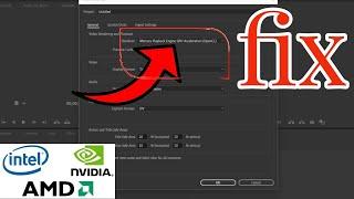 How to fix Premiere Pro not using GPU acceleration  How to enable GPU acceleration premiere pro