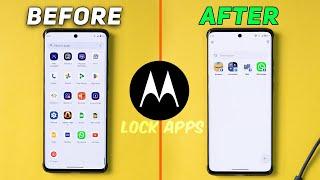 How To Lock Apps On Motorola Mobiles? NO APP NEEDED