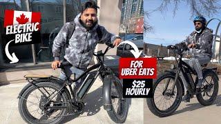 How Students Make $25 Hourly in Canada  Uber Eats on Cycle  Himiway Electric Bike