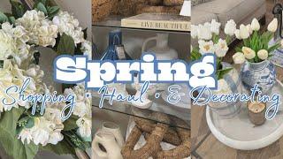 SPRING SHOP WITH ME • HAUL • & DECORATE WITH ME