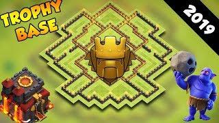 INSANE Town Hall 10 TROPHY Base Design 2019 CoC BEST Th10 Trophy Base Layout - Clash of Clans