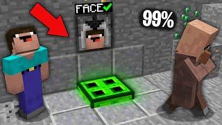 Minecraft NOOB vs PRO99% VILLAGERS CANT OPEN THIS INFECTED TRAPDOOR WITH FACE SCANNER100% trolling