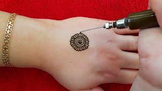 نقش حناء سهل جدا للمبتدئين Very easy and simple henna drawing