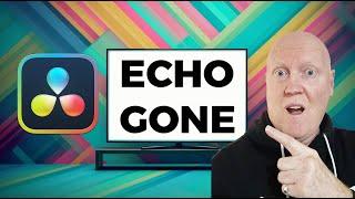 Remove Echo In One Click - Davinci Resolve 18.5 Tutorial