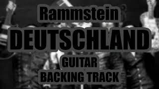 Rammstein - Deutschland Guitar Backing Track w Vocals