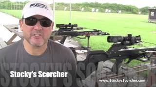 Stockys Scorpyd Scorcher Crossbow - Orion Extreme  Setting Up For 100 Yard Shooting