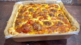 Вкусно и лесно Киш с месо и зеленчуци Киш с мясом и овощами Quiche with meat and vegetables