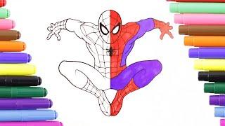 Spiderman New Coloring Page for Kids Coloring Book