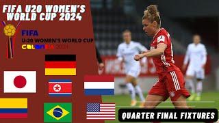 FIFA U20 Womens World Cup 2024 Quarter Final Fixtures   Match Schedule Date & Time