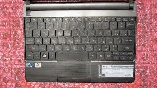 Packard Bell dot - Disassembly and fan cleaning Разборка и чистка нетбука