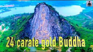 24 carat gold buddha mountain  namo buddhay  you never seen before