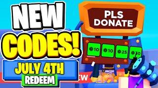 *NEW* ALL WORKING CODES FOR Pls Donate IN JULY 2024 ROBLOX Pls Donate CODES