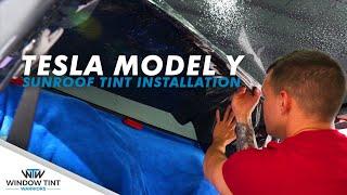 How To Professionally Tint A Tesla Model Y Sunroof