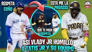 Así fue como VLADIMIR GUERRERO JR HUMILLÓ a FERNANDO TATIS JR y SU EQUIPO  MLB