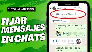 Cómo Fijar Mensajes en Chats o Grupos de WhatsApp - Nueva Actualización WhatsApp