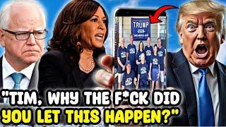 Kamala Harris LOSES IT & YELLED At Tim Waltz & Wants Him GONE After His ENTIRE Family ENDORSED TRUMP