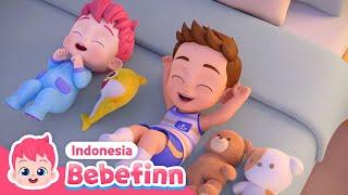 Sepuluh di Kasur  Ten in a Bed  Lagu Anak  Bebefinn Bahasa Indonesia