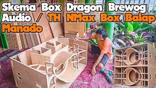 Skema Box Dragon Brewog Audio 18 inc   TH NMAX Box Balap Manado  How tow Mak box TH Nmax 18 inc