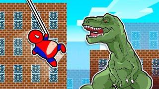 Stickman VS Minecraft Fat Spiderman Battle - AVM Shorts Animation