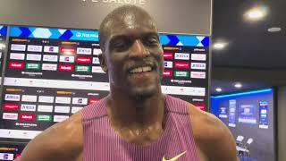 Kirani James Reacts to 2nd Place in Rome Diamond League 400m Talks Longevity and Still Having Fun