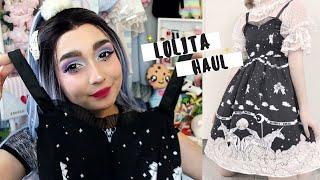  $20 Creepy cute lolita dress try on & review Coordinate haul ft. blouse accessories & dress