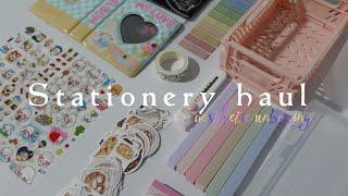 stationery haul  aesthetic unboxing 