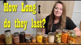 How Long will your Home Canned Foods Last?  Preparedness  Food Storage