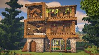 Minecraft Wooden Modern Survival House Tutorial