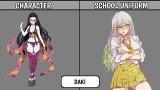 DEMON SLAYER CHARACTERS IN SCHOOL UNIFORM  AS STUDENT   PlayNetCity