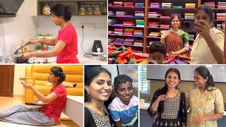 மறுபடியும் ஒ௫ பயணம்… Friends get together Silk Saree Shopping Happy Days Vennila Veedu Vlogs