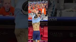 POV Memphis Depay gives shirt to lucky fan  #depay #nederlands #euro