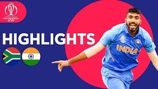 Rohit Hundred Seals Win  South Africa vs India - Match Highlights  ICC Cricket World Cup 2019