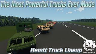 The Hemtt Truck Lineup with some insane models  Stormworks Build and Rescue