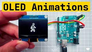 Arduino OLED Animations -- tutorial for beginners Arduino UNO u8g2 Adafruit GFX SSD1306 SSD1309