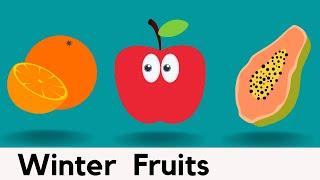 10 Winter Fruits Names With Spelling  Easy Spelling Words