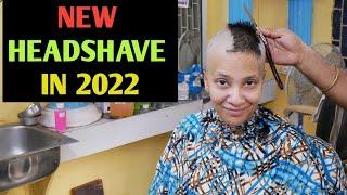 New headshave Indian women 2022  Headshave Girl Richa by Feedfit  Straight Razor Bald Couple Vlog