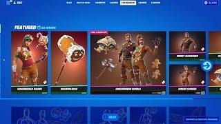 FORTNITE GINGERBREAD SKINS ARE BACK  December 11th Item Shop Review