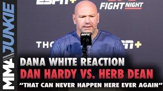 Dana White sends warning after Dan Hardy vs. Herb Dean incident