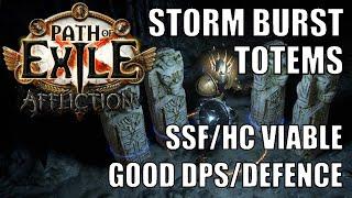 PoE 3.23 3.24 UPDATED Storm Burst Totems - Cheap Starter SSFHC Viable - Clears All Content