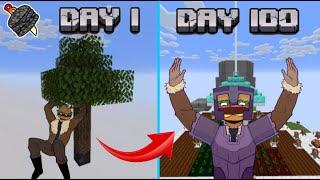 I Survived 100 Days in All the Mods 9 To The Sky  Minecraft Skyblock Mod Pack