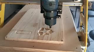 CNC 6040TR Maker - Gravação em madeira