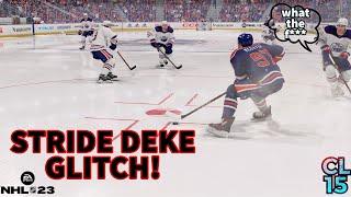 STRIDE DEKE GLITCH TUTORIAL with controller cam NHL 23 Tips & Tricks
