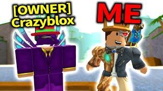 PLAYING WITH THE CREATOR OF FLOOD ESCAPE 2 Crazyblox Roblox