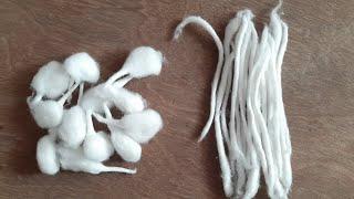 How to make cotton garlandGejje vastra  designsGarland with Ghee Wicks for pooja A2 Crafts