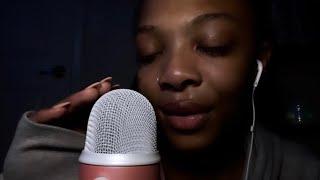 ASMR UP CLOSE whispering + positive affirmationsrepeating positive phrases + personal attention