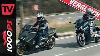 Honda Forza 750 gegen Yamaha TMAX Tech MAX Vergleich - welcher Roller für wen?