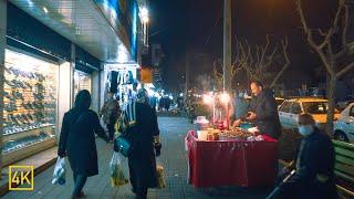 TEHRAN 2022 4K - Night Walk on Azarbayejan Azadi & Shademan Streets