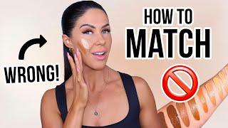 HOW TO MATCH YOUR FOUNDATION SHADE - THE RIGHT WAY