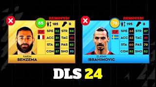 SADDEST PLAYERS NOT in Dream League Soccer 2024  ft Bezema Ibrahimović Neymar...etc